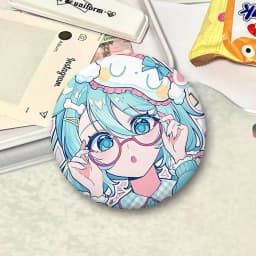 H-Hatsune Miku Cartoon Star Badges, Brooches, Pins, Tin Props, Christmas Gifts, Birthday Gifts