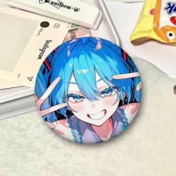 H-Hatsune Miku Cartoon Star Badges, Brooches, Pins, Tin Props, Christmas Gifts, Birthday Gifts