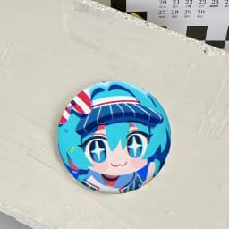 H-Hatsune Miku Cartoon Star Badges, Brooches, Pins, Tin Props, Christmas Gifts, Birthday Gifts