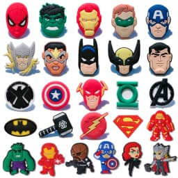 7-100Pcs Hot Toys Cartoon Series Shoe Charms For Slides Clog Sandals Shoes Decorations Accessories For Christmas Birthday Gifts