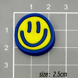 20-Pack Smiley Face Shoe Charms - Detachable Street Style Decor for Sandals & Beach Bags - Fun Christmas Gifts