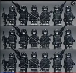 New building blocks Veyron Special Police Delta Special Forces children's toys mini humanoid doll Christmas birthday gift