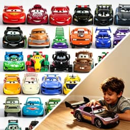 Cars HOT 53PCS Full-set Pixar Cars Lightning McQueen 4-9CM 1:55 Metal Model Racing Car Toys Birthday Christmas NEWYEAR Gifts