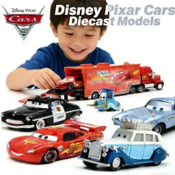Cars HOT 53PCS Full-set Pixar Cars Lightning McQueen 4-9CM 1:55 Metal Model Racing Car Toys Birthday Christmas NEWYEAR Gifts