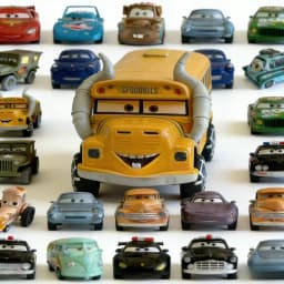 Cars HOT 53PCS Full-set Pixar Cars Lightning McQueen 4-9CM 1:55 Metal Model Racing Car Toys Birthday Christmas NEWYEAR Gifts
