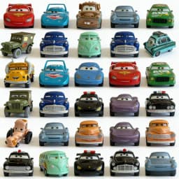 Cars HOT 53PCS Full-set Pixar Cars Lightning McQueen 4-9CM 1:55 Metal Model Racing Car Toys Birthday Christmas NEWYEAR Gifts