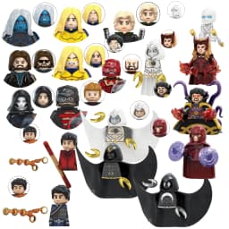 Blind Box Mini Building Blocks TV6208 Figures Big Goblin Spiderman Iron Man Venom Captain Hawk Deadpool Armor Christmas Gift Toy