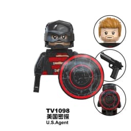 Blind Box Mini Building Blocks TV6208 Figures Big Goblin Spiderman Iron Man Venom Captain Hawk Deadpool Armor Christmas Gift Toy
