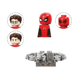 Blind Box Mini Building Blocks TV6208 Figures Big Goblin Spiderman Iron Man Venom Captain Hawk Deadpool Armor Christmas Gift Toy