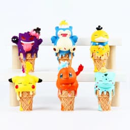 Pokemon Ice Cream Pikachu Snorlax Psyduck Gengar Anime Figure Blind Box Toys Tabletop Ornaments Christmas and Birthday Gifts