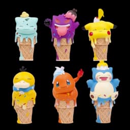 Pokemon Ice Cream Pikachu Snorlax Psyduck Gengar Anime Figure Blind Box Toys Tabletop Ornaments Christmas and Birthday Gifts