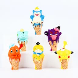Pokemon Ice Cream Pikachu Snorlax Psyduck Gengar Anime Figure Blind Box Toys Tabletop Ornaments Christmas and Birthday Gifts