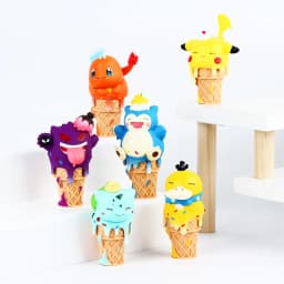 Pokemon Ice Cream Pikachu Snorlax Psyduck Gengar Anime Figure Blind Box Toys Tabletop Ornaments Christmas and Birthday Gifts