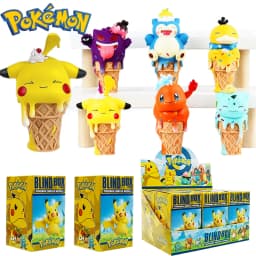 Pokemon Ice Cream Pikachu Snorlax Psyduck Gengar Anime Figure Blind Box Toys Tabletop Ornaments Christmas and Birthday Gifts