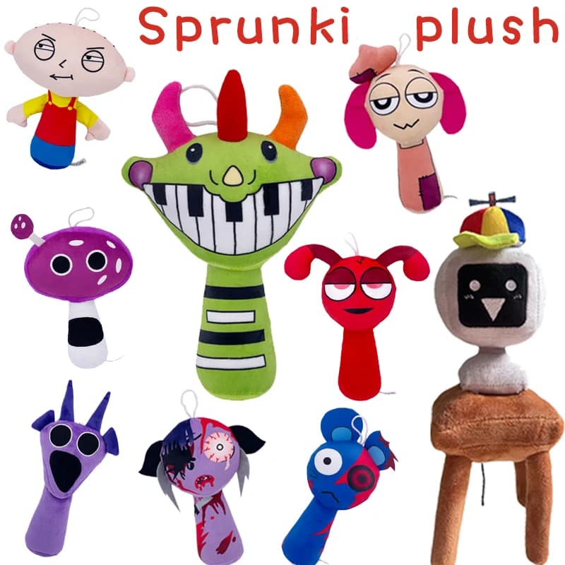 *-Sprunki Plush Toys Sprunki Dolls Oren Wenda Sprunki Stuffed Doll Plush Stuffed Kids Christmas Birthday Gift Home Decors