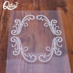 White Plastic Pearl Sticker QITAI 6PCS/SET Wedding Decorations Natural Color Family Christmas Desk Decorations Wholesale GEM1026