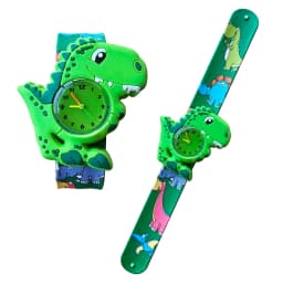 Cartoon Dinosaur Unicorn Shark Toys Children Watches Colorful Slap Printed Strap Kids Watch Girl Boy Christmas Party Gift Clock