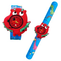 Cartoon Dinosaur Unicorn Shark Toys Children Watches Colorful Slap Printed Strap Kids Watch Girl Boy Christmas Party Gift Clock