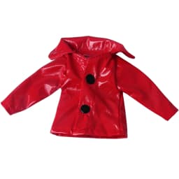 30CM Christmas Doll Fashion Leather Coat Doll Handsome Fashion Eye Catching Dressing Suitable for 30CM Christmas Doll