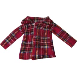 30CM Christmas Doll Fashion Leather Coat Doll Handsome Fashion Eye Catching Dressing Suitable for 30CM Christmas Doll