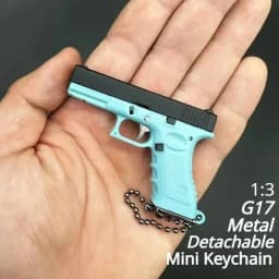1:3 Model Keychain Metal Mini Tactical Key Chain Tiny Pendant for Decorative Ornament Collection Christmas Gift for Men Army Fan
