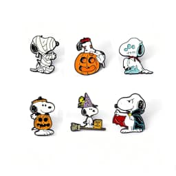 6Pcs Cute Puppy Christmas Enamel Pins Santa Tree White Dog Animal Brooch Puppy Lapel Badge For Backpack Hat Xmas Holiday Gift