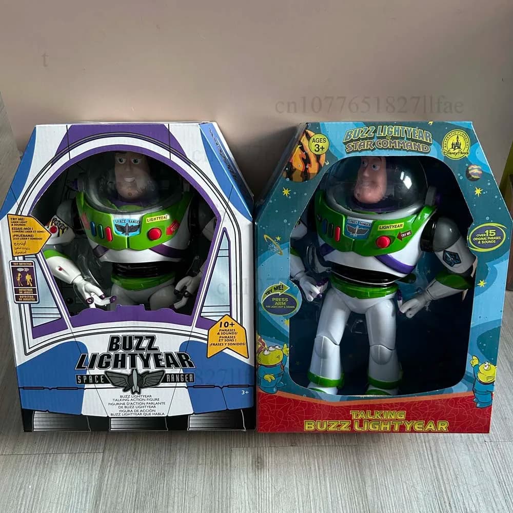 Story 3 4 Talking Buzz Action Figures Body Doll Model Toys Voice Doll Action Figures Model Toys Joint Movable Christmas Gift