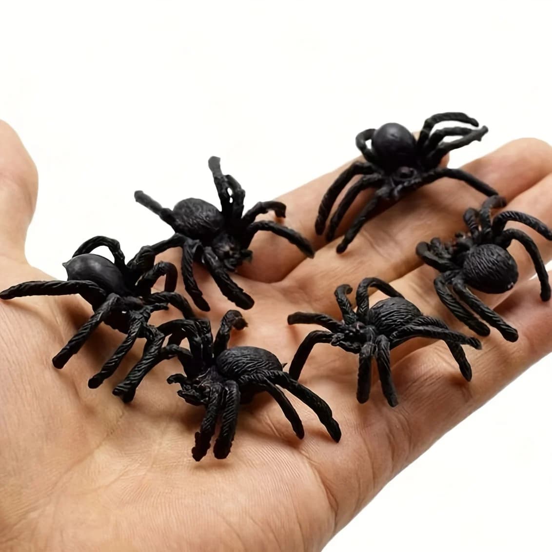 10pcs, Halloween Decorations, Prank, Small and Interesting Realistic Plastic Spider Prank Props,Christmas, Halloween Photo Props
