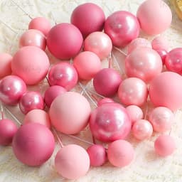 50/100pcs Cake Ball Picks Topper Wholesale 4 Sizes Foam Balls Cake Toppers for Birthday Christmas Wedding Cake Decoration Favor