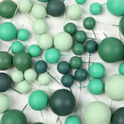 50/100pcs Cake Ball Picks Topper Wholesale 4 Sizes Foam Balls Cake Toppers for Birthday Christmas Wedding Cake Decoration Favor