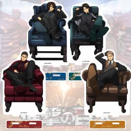 "Attack on Titan" 15cm Acrylic Stand - Eren Yeager & Hange Zoe | Christmas Gift | Premium Anime Collectible Set