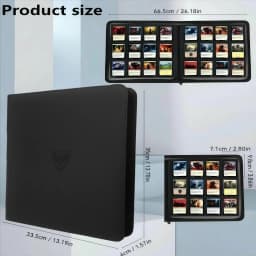 Premium Business Trading Card Binder with 12 Pockets, TCG Binder, with 480 Side-Loading Pockets, Trading Card Album suitable for MTG, Yugioh, Baseball, Football cards, perfect for boys, girls, and card enthusiasts, Thanksgiving gift, Christmas gift