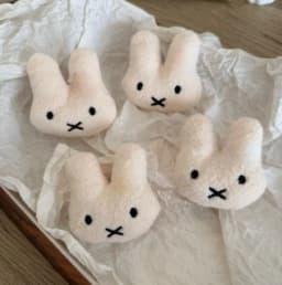 Miffy Cartoon Hair Tie Hairpin Brooch Bangs Clip Pendant Sweet Birthday Christmas Gift toys for Girl