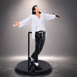 Michael Jackson Smooth Criminal Lean Open Arms Anime Action Figure Model Statue Desktop Ornament Collectible Small Gift Halloween Christmas Valentine's Day Gift Decoration