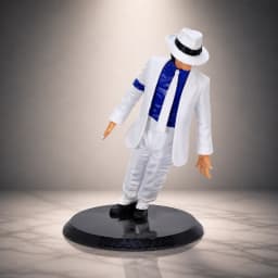Michael Jackson Smooth Criminal Lean Open Arms Anime Action Figure Model Statue Desktop Ornament Collectible Small Gift Halloween Christmas Valentine's Day Gift Decoration