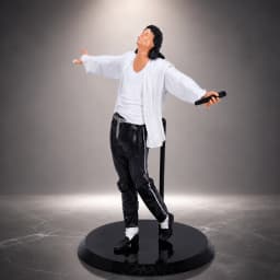 Michael Jackson Smooth Criminal Lean Open Arms Anime Action Figure Model Statue Desktop Ornament Collectible Small Gift Halloween Christmas Valentine's Day Gift Decoration