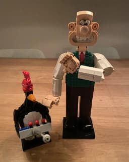 Mymocs Ideas Anime Figures MOC Wallaces and Dog Gromited Penguin Feathers Mcgraw Dolls Sets Building Blocks Toys Christmas Gift