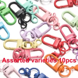5/10/20pcs Multi color Lobster Buckle Hook Keychain,DIY Jewelry Making Accessories,Christmas,Valentine's Day,Thanksgiving Gifts