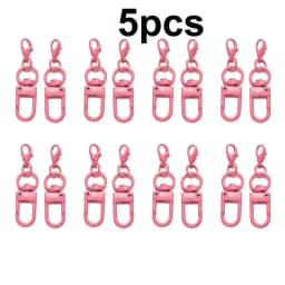 5/10/20pcs Multi color Lobster Buckle Hook Keychain,DIY Jewelry Making Accessories,Christmas,Valentine's Day,Thanksgiving Gifts