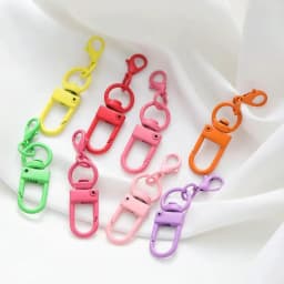 5/10/20pcs Multi color Lobster Buckle Hook Keychain,DIY Jewelry Making Accessories,Christmas,Valentine's Day,Thanksgiving Gifts
