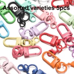 5/10/20pcs Multi color Lobster Buckle Hook Keychain,DIY Jewelry Making Accessories,Christmas,Valentine's Day,Thanksgiving Gifts