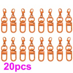 5/10/20pcs Multi color Lobster Buckle Hook Keychain,DIY Jewelry Making Accessories,Christmas,Valentine's Day,Thanksgiving Gifts