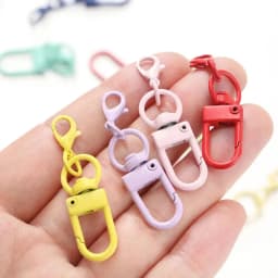 5/10/20pcs Multi color Lobster Buckle Hook Keychain,DIY Jewelry Making Accessories,Christmas,Valentine's Day,Thanksgiving Gifts