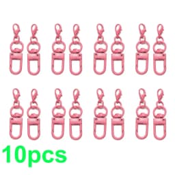 5/10/20pcs Multi color Lobster Buckle Hook Keychain,DIY Jewelry Making Accessories,Christmas,Valentine's Day,Thanksgiving Gifts
