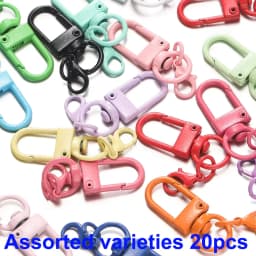 5/10/20pcs Multi color Lobster Buckle Hook Keychain,DIY Jewelry Making Accessories,Christmas,Valentine's Day,Thanksgiving Gifts