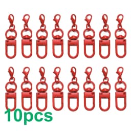 5/10/20pcs Multi color Lobster Buckle Hook Keychain,DIY Jewelry Making Accessories,Christmas,Valentine's Day,Thanksgiving Gifts
