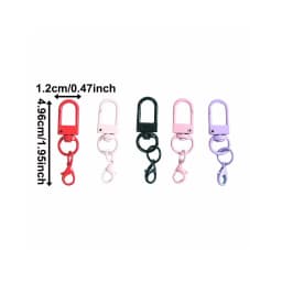 5/10/20pcs Multi color Lobster Buckle Hook Keychain,DIY Jewelry Making Accessories,Christmas,Valentine's Day,Thanksgiving Gifts