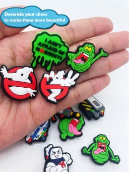 13Pcs Ghost Series Shoe Charms For Slides Sandals, PVC Shoe Decorations Accessories For Christmas Birthday Gift