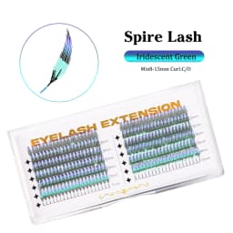 New Fashion Shiny Tinsel Comic Spire Eyelash Extension Holographic Manga False Eyelashes Anime Colorful Eyelashes For Christmas