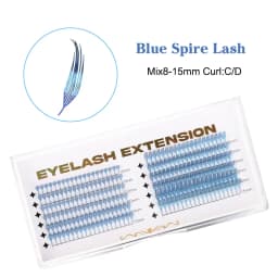 New Fashion Shiny Tinsel Comic Spire Eyelash Extension Holographic Manga False Eyelashes Anime Colorful Eyelashes For Christmas